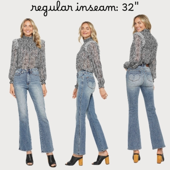 Judy Blue HR Tummy Control Classic Bootcut Jeans Regular Inseam Various NEW